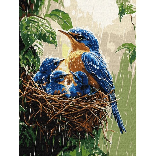 Картина за номерами Ideyka Весняний дощ 30х40 см (КНО6741)