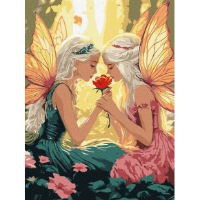 Картина за номерами Ideyka Феї серед квітів 30х40 см (КНО8575)