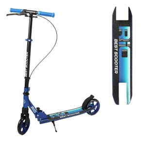 Самокат двухколёсный Best Scooter Rio синий с чёрным (R-31420)