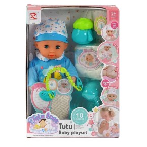 Пупс Tutu Baby playset с музыкальным чипом Микс (9562) (9560)