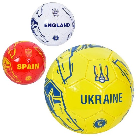 М'яч футбольний Країни №5 ПВХ 340-360 г Мікс (EN3325)