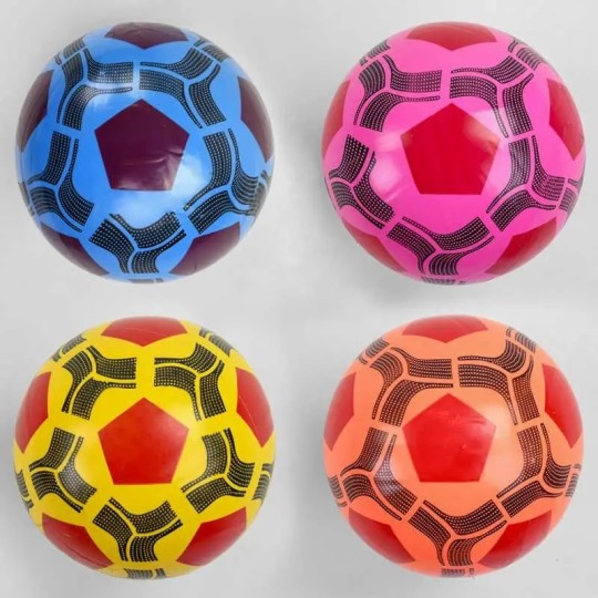 М'яч гумовий 4 кольори, розмір 9", вага 60 грамів /500/ (C44645)