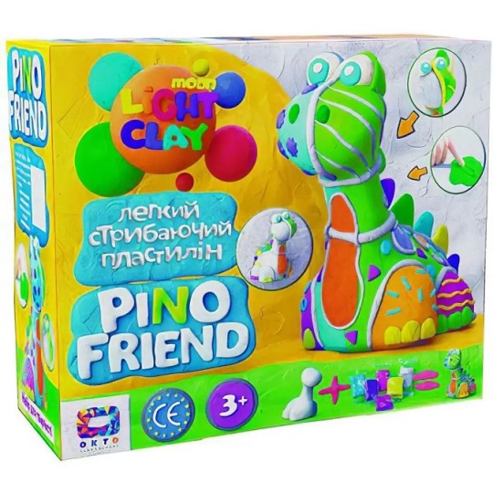 Набір легкого стрибаючого пластиліну Moon Light Clay Pino Friend Фред ОКТОо (70035)