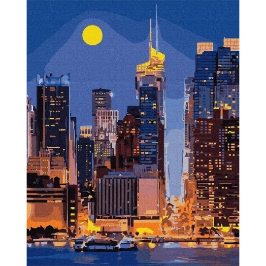 Картина по номерам "Улицами Манхэттена" 40х50 см КНО3611