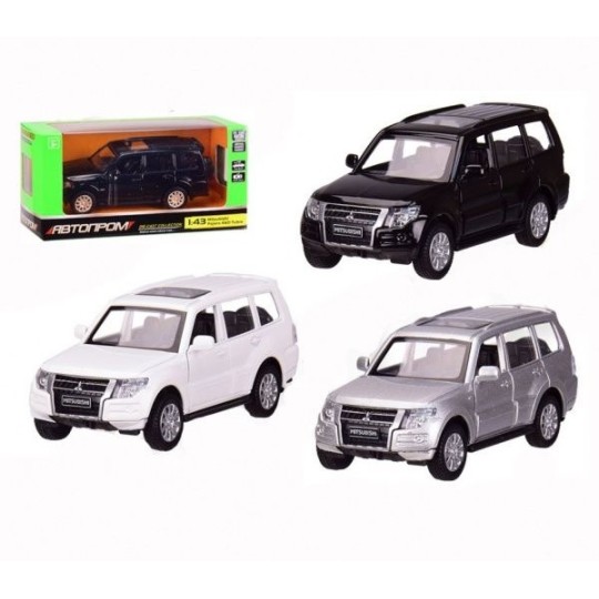 Машинка металева АВТОПРОМ Mitsubishi Pajero 4WD Tubro 1:43 14,5х6,5х7 см 4340