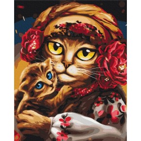 Картина за номерами Сім'я котиків ©Маріанна Пащук 40х50 см (BS53117)