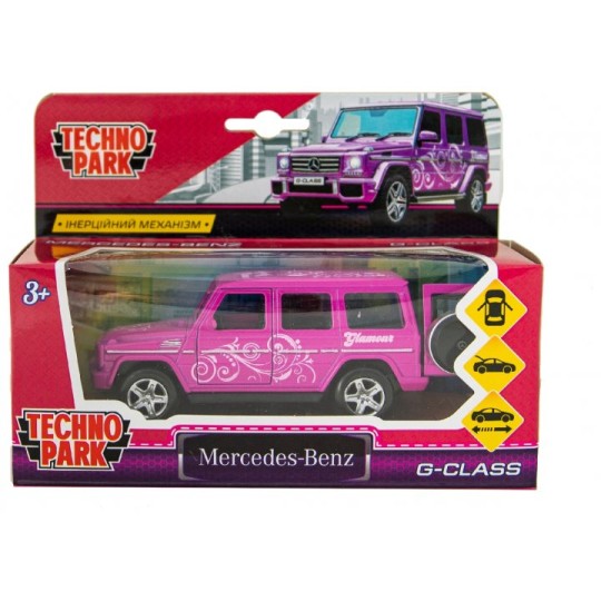 Автомодель GLAMCAR - MERCEDES-BENZ G-CLASS (фіолетовий) GCLASS-12GRL-LIL