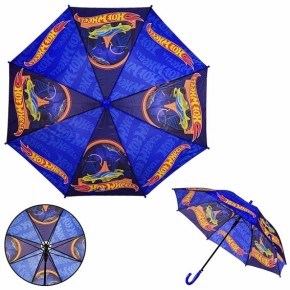 Дитяча парасолька Hot Wheels поліестер, р-р тростини 67см, діаметр у розкритому вигляді 86см /60-5/ PL8208