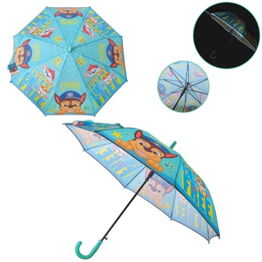 Зонтик детский Paw Patrol R=50см, светоотражающая лента, 67см /60-5/ PL82138