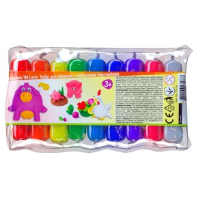 Набор для лепки с воздушным пластилином 9 цветов ТМ Lovin ОКТО /36/ 70136