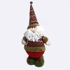 Новогодняя игрушка-сувенир 2 вида, "Снеговик в одежде", "Дед Мороз" 44х21см 1216_DSCN