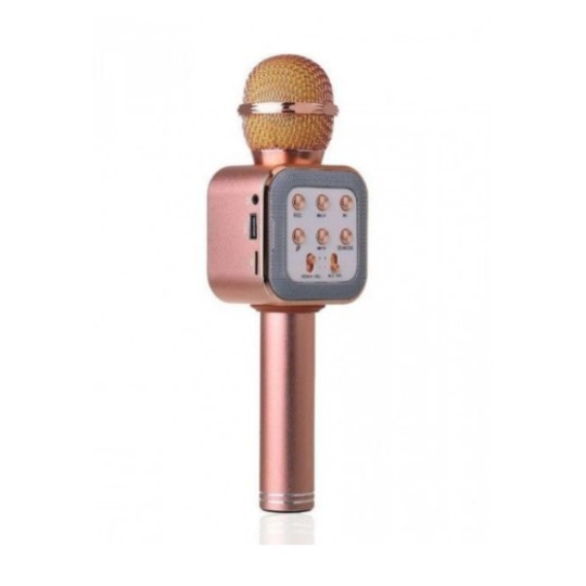 Беспроводной светодиодный Микрофон "Караоке" USB, microSD, AUX, Bluetooth Wster WS-1818/3182/3180