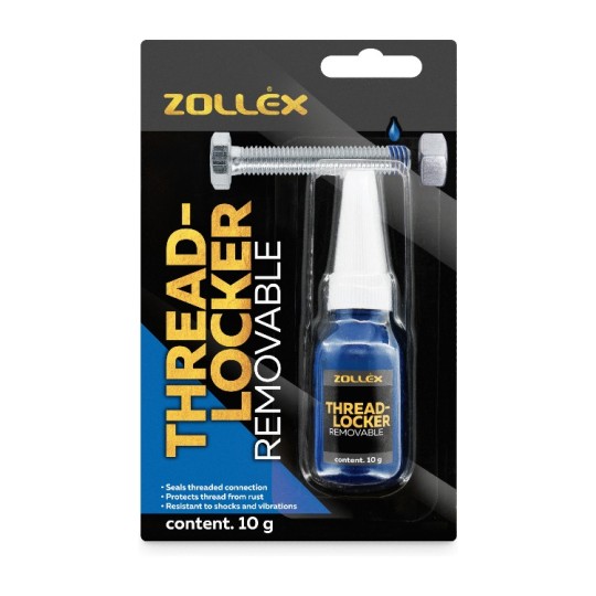 Фіксатор різьби Zollex 10 г синій (BFU-5)