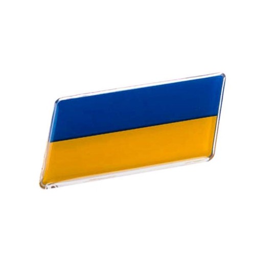 Наклейка знак Украина Флаг 60х30 мм (48730)