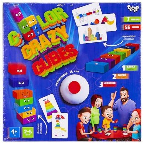 Розвиваюча настільна гра "Color Crazy Cubes" укр (10) CCC-02-01U