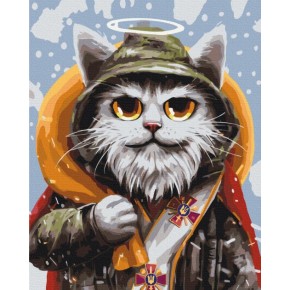 Картина за номерами: Котик святий Миколай ©Маріанна Пащук 40*50 BS53442