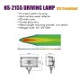 Фары дополнительные Sirius NS-2155 B-C H3 55W