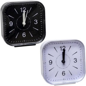 Настільний годинник-будильник 11x11см (801HB)