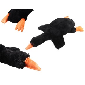 Іграшка м'яка Гусак (подушка обіймашка) Чорний 75 см