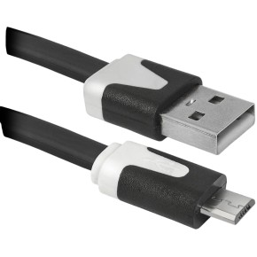 Кабель Defender USB08-03P USB 2.0 AM-MicroBM 1 м (6282556)