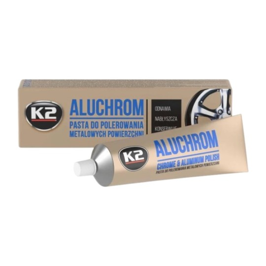 Паста для полировки хромированных деталей K2 Aluchrom 120 г