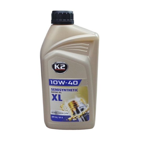 Масло моторное K2 Semisynthetic Motor Oil SL/CF XL 10W-40 1 л (K20908)
