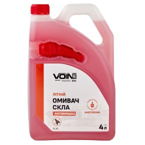 Омыватель стекла летний VOIN Amsterdam Антимошка 4 л