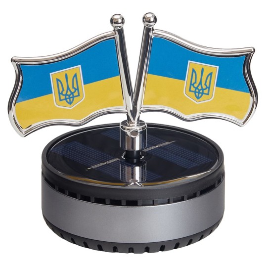 Ароматизатор многоразовый Флаг с трезубцем на солнечной батарее (GZKT-50)