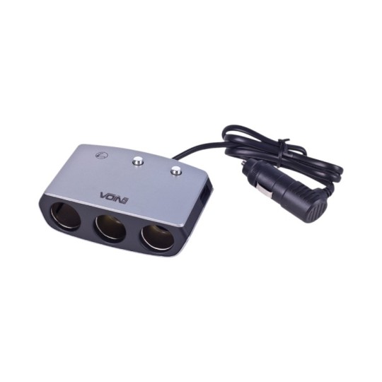Разветвитель-удлинитель прикуривателя Voin 3 выхода + USB SC-3005 (00000053591)