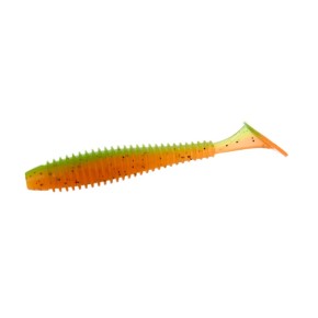 Виброхвост Flagman MYSTIC FISH FAT 3.8" #0215 Orange/Chartreuse (FMFF38-0215) ПОШТУЧНО
