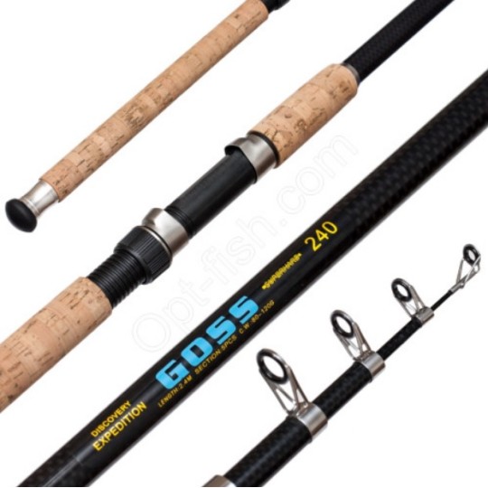Коропове вудлище телескоп Goss Superhard 2.4 м 80-120 г (36282)
