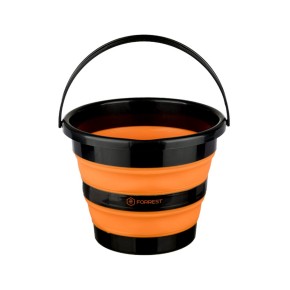 Ведро Forrest Folding bucket силиконовое складное, оранжевый 10 л (FFB10Orange)