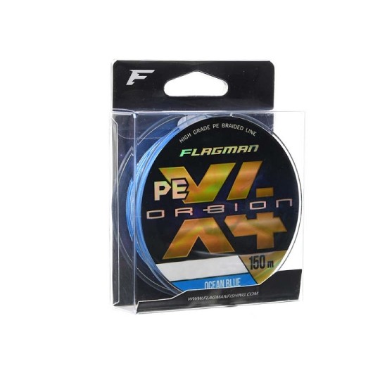 Шнур Flagman Orbion PE X-4 150m 0.12mm Ocean Blue X4O-012
