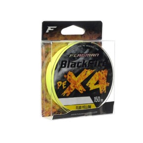 Шнур Flagman Blackfire PE X-4 150m 0.08mm Fluo Yellow X4B-008