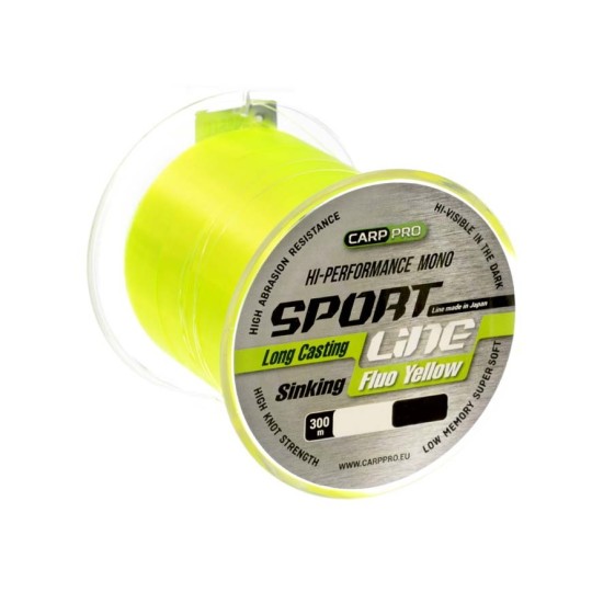 Жилка Carp Pro Sport Line Fluo Yellow 300 м 0.235 мм (CP2103-0235)