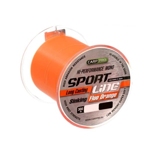 Жилка Carp Pro Sport Line Fluo Orange 300 м 0.235 мм (CP2203-0235)