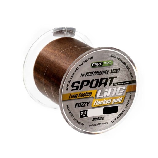 Жилка Carp Pro Sport Line Flecked Gold 300 м 0.351 мм (CP2303-0351)