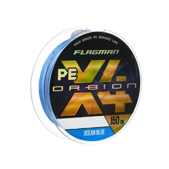 Шнур Flagman Orbion PE X-4 150 м 0.08 мм Ocean Blue (X4O-008)