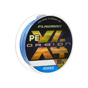 Шнур Flagman Orbion PE X-4 150 м 0.16 мм Ocean Blue (X4O-016)