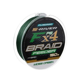 Шнур Flagman S-River PE Braid Hybrid F4 Feeder 150 м Moss Green 0.10 мм (SRBH150-010)