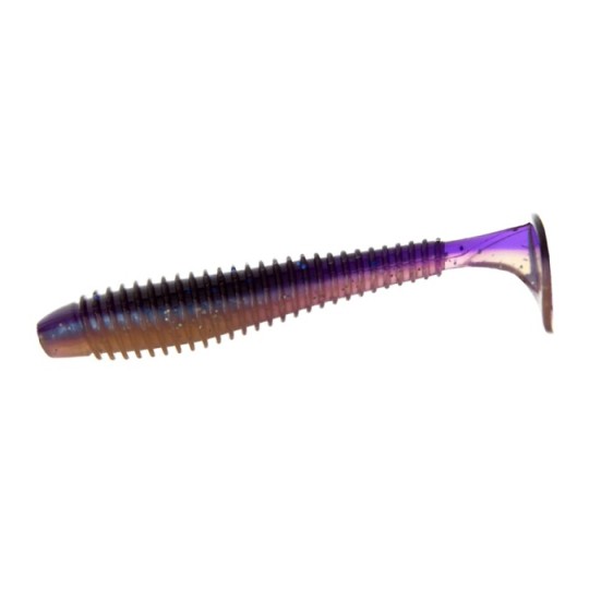 Виброхвост Flagman Mystic Fish Fat 2.8" #0531 Violet/Pearl White 5 штук (FMFF28-0531)