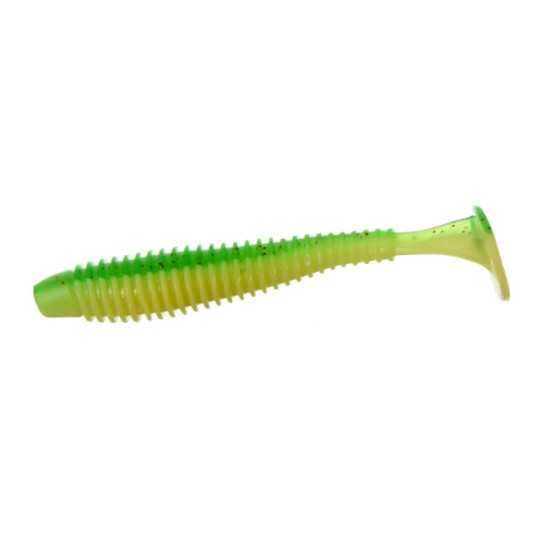 Виброхвост Flagman Mystic Fish Fat 2.8" #1527 Lime/Lime Chartreuse 5 штук (FMFF28-1527)