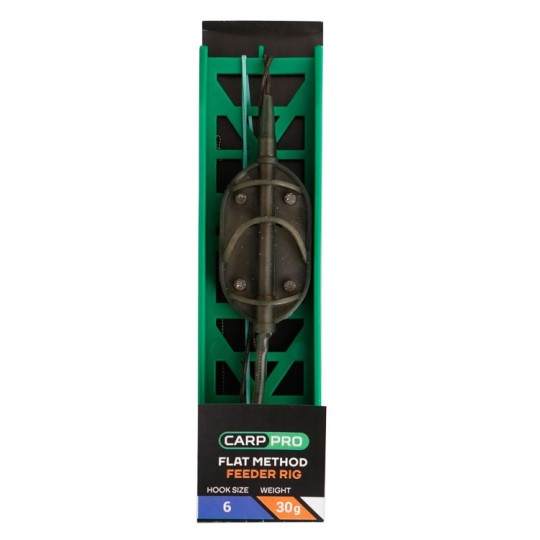 Готове оснащення на лідкорі Carp Pro Flat Method Feeder №6 30 г (CP18103-30)