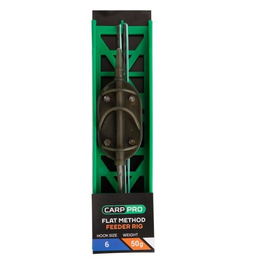 Готове оснащення на лідкорі Carp Pro Flat Method Feeder №6 50 г (CP18103-50)