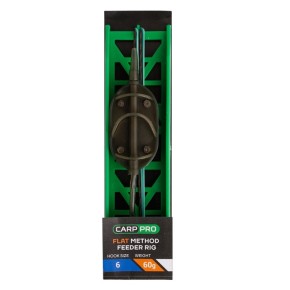 Готове оснащення на лідкорі Carp Pro Flat Method Feeder №6 60 г (CP18103-60)