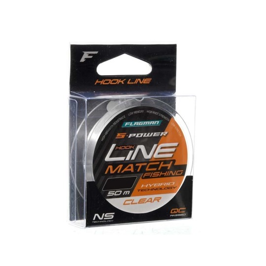 Волосінь Flagman S-Power Hook Line New Clear 50 м 0.16 мм (SPHLN50016)