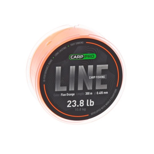Волосінь CARP PRO Pro Carp Fishing Line Fluo Orange 300 м 0.405 мм (CP5403-405)