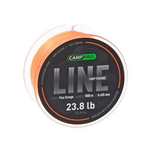 Волосінь Carp Pro Carp Fishing Line Camo Fluo Orange 1000 м 0.405 мм (CP5410-405)