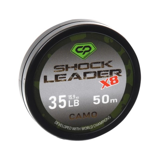 Шок-лідер Carp Pro Diamond Shock Leader Х8 Camo 50 м 35lb (CP35-8-50)