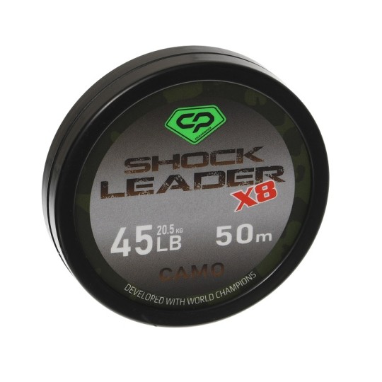 Шок-лідер Carp Pro Diamond Shock Leader Х8 Camo 50 м 45lb (CP45-8-50)